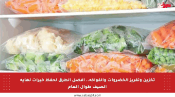 تخزين وتفريز الخضروات والفواكه.. أفضل الطرق لحفظ خيرات نهاية الصيف طوال العام